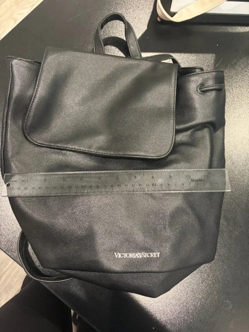 Victoria's Secret Backpack Solid Black No Pockets*